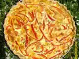 Recette Quiche au crabe, poivrons et piment