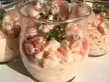 Recette Verrine de crevettes pamplemousse cocktail