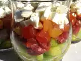 Recette Verrine tomate-concombre