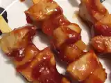 Recette Yakitori de porc à l'ananas.