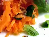 Recette Salade de carottes, vinaigrette pamplemousse menthe