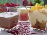 Recette Trilogie de verrines - mousse fabuleusement légère au citron sur coulis de fraise