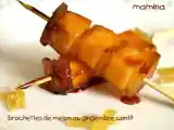 Recette Brochettes de melon et gingembre confit