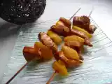 Recette Brochettes de dinde aux pêches
