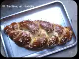 Recette Brioche tressée aux pépites de chocolat et écorces d'orange