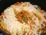 Recette Vermicelles de riz aux légumes sautés