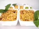 Recette Crumble de pêches aux pistaches