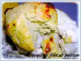 Recette Roule de filet de sabre au saumon et courgettes