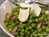 Recette Salade de petits pois à la menthe et aux oignons rouges