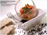 Recette Cubes de saumon en tartare, saveurs asiatiques