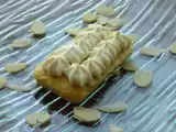 Recette Petit gâteau à l'amande, chantilly au nougat.