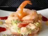 Recette Cocktail de crevettes et saumon fumé