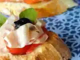 Recette Bruschetta croquante à la mortadelle