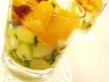 Recette Un ete a marrakech ou verrines duo melon menthe/orange et dattes madjhool
