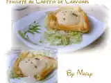 Recette Feuilleté au crottin de chavignol