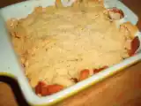 Recette Crumble pommes/abricots et éclats de calissons