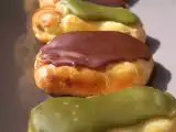 Recette Mini éclairs matcha et chocolat