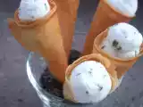 Recette Les bouchées apéro en cone au chèvre frais