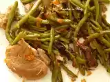 Recette Filet mignon de porc et haricots verts a la chinoise