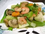 Recette Sauté oriental de bok choy et crevettes