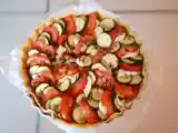 Recette Une tarte salée d'été: courgettes, tomates, mozzarella