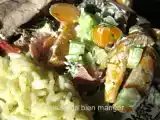 Recette Carottes, estragon, jambon speck et coeur de céleri