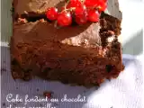 Recette Cake fondant au chocolat et aux groseilles