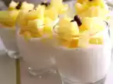 Recette Verrine légèrement exotique de fromage frais à l'ananas