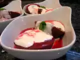 Recette Pêches de vigne au sirop et yaourt à la grecque, un dessert léger, rapide et si simple