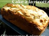 Recette Cake ricotta, olives vertes et pignons