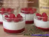 Recette Panna cotta vanille sur coulis de framboise et gelée de miel au thym