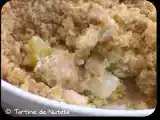 Recette Crumble de saumon sur lit de fondue poireau