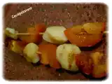Recette Brochettes de saint jacques à la tomate