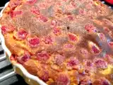 Recette Clafoutis aux framboises ultra rapide.