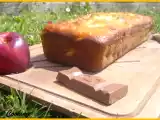 Recette Cake au yaourt, aux pêches et au crunch
