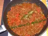 Recette Sauce relevée à la viande hachée