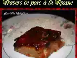 Recette Travers de porc à la texane