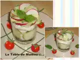 Recette Verrines légères au concombre et au fromage blanc