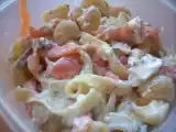 Recette Salade de pâtes froides au saumon fumé