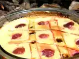 Recette Clafoutis rhubarbe & cerises