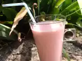 Recette Smoothie banane, fraise et lait de coco