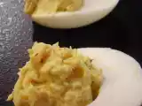 Recette Oeufs farcis à la mousse de saumon.