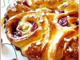 Recette Brioche roulée cerise pistache