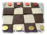 Recette Damier chocolat/vanille coco pour fête de faux anniversaires