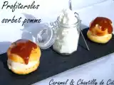 Recette Profiteroles à la pomme, caramel et chantilly au cidre