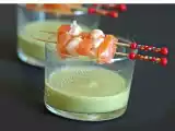 Recette Crevettes, saumon fumé et courgettes pour des verrines et des brochettes apéritives