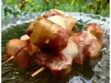 Recette Brochettes de poulet et de bacon