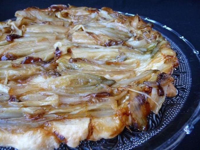 Tatin d'endives miel et chèvre