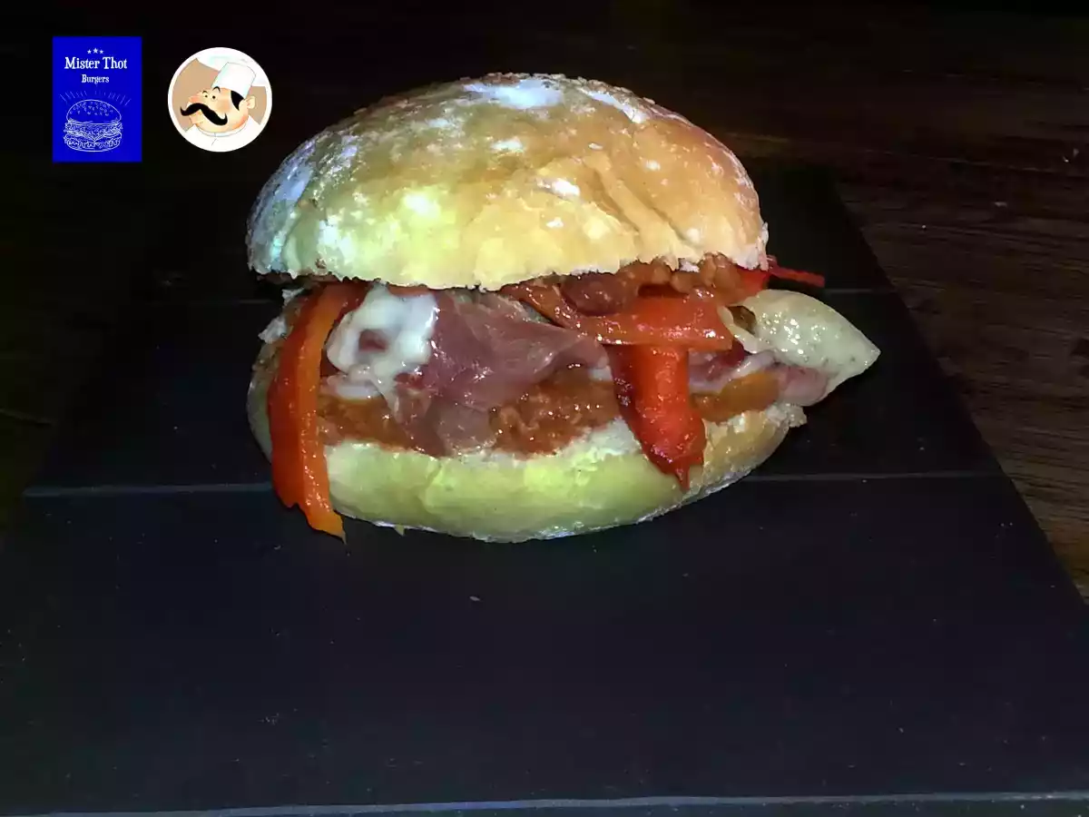 Recette Burger django au chili con carne