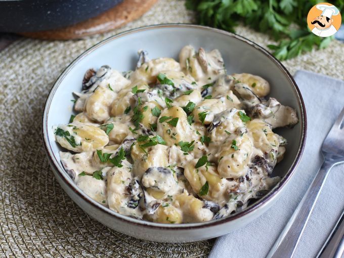 Gnocchi à la crème et aux champignons : un repas extra réconfortant !